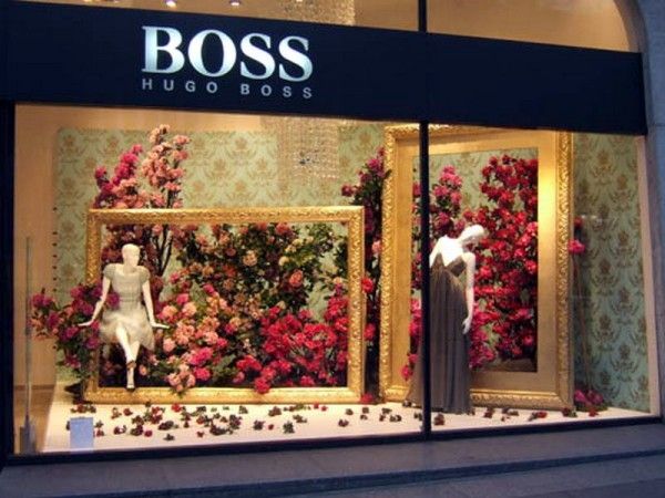 vitrine de primavera Hugo Boss